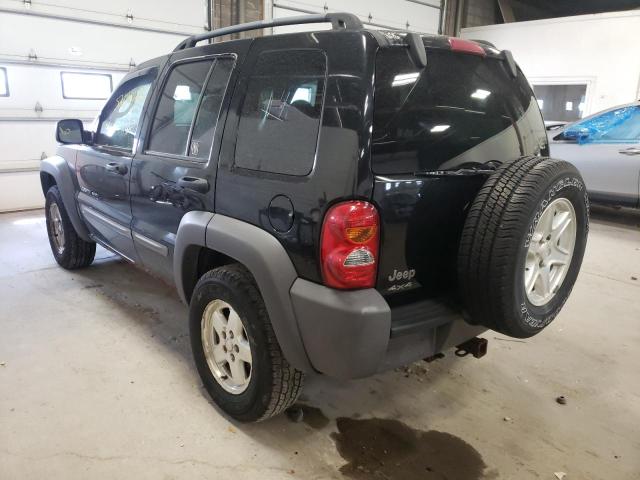 Photo 3 from auction – 2002 JEEP LIBERTY SP with VIN 1J4GL48K52W346512