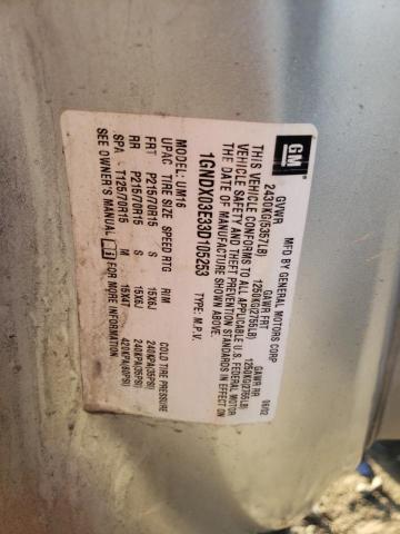 Photo 10 from auction – 2003 CHEVROLET VENTURE with VIN 1GNDX03E33D105253