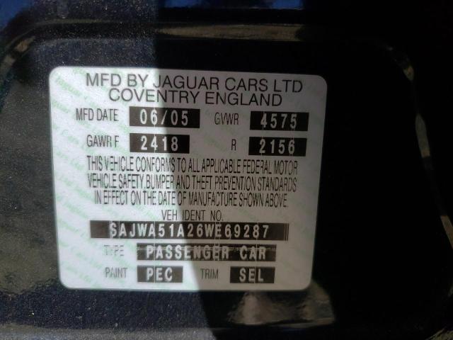 Photo 10 from auction – 2006 JAGUAR X-TYPE 3.0 with VIN SAJWA51A26WE69287