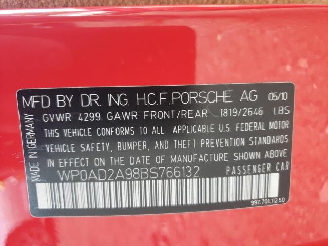 Photo 10 from auction – 2011 PORSCHE 911 TURBO with VIN WP0AD2A98BS766132