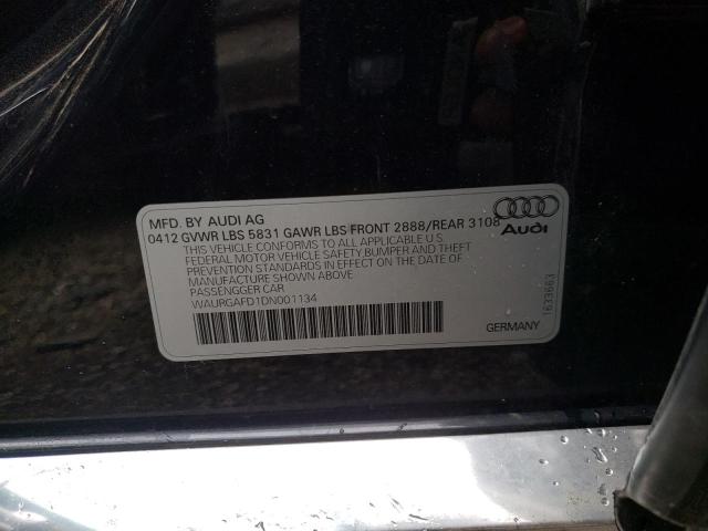 Photo 10 from auction – 2013 AUDI A8 L QUATT with VIN WAURGAFD1DN001134