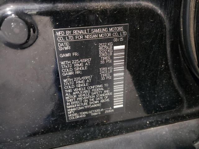 Photo 10 from auction – 2015 NISSAN ROGUE S with VIN KNMAT2MV7FP548090