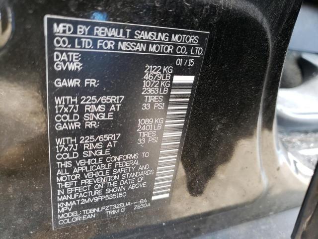 Photo 10 from auction – 2015 NISSAN ROGUE S with VIN KNMAT2MV9FP535180