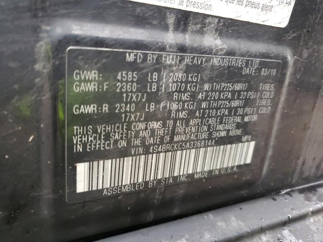Photo 10 from auction – 2010 SUBARU OUTBACK 2. with VIN 4S4BRCKC5A3368144