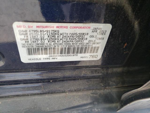 Photo 10 from auction – 2014 MITSUBISHI OUTLANDER with VIN JA4AD3A31EZ001870