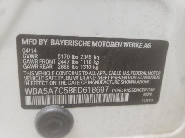 Photo 10 from auction – 2014 BMW 528 XI with VIN WBA5A7C58ED618697
