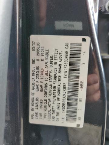 Photo 10 from auction – 2007 HONDA ACCORD EX with VIN 1HGCM66537A073666