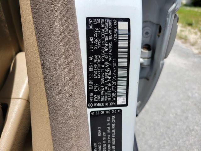 Photo 10 from auction – 1997 MERCEDES-BENZ E 420 with VIN WDBJF72F0VA471014
