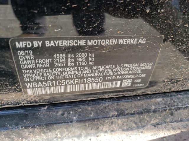 Photo 10 from auction – 2019 BMW 330I with VIN WBA5R1C56KFH18550