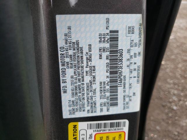Photo 10 from auction – 2014 FORD FUSION SE with VIN 1FA6P0H73E5383603