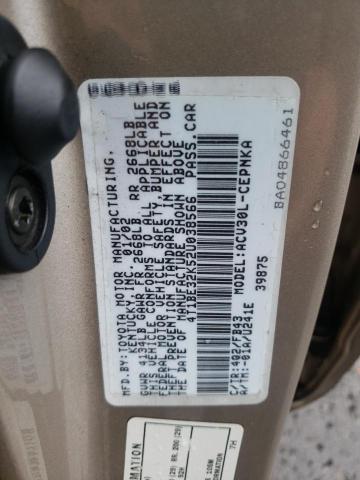 Photo 10 from auction – 2002 TOYOTA CAMRY LE with VIN 4T1BE32K52U038566