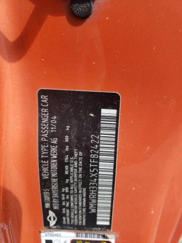Photo 10 from auction – 2005 MINI COOPER S with VIN WMWRH334X5TF82422