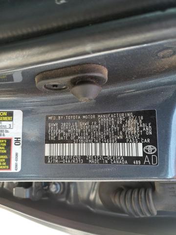 Photo 10 from auction – 2019 TOYOTA COROLLA L with VIN 2T1BURHE1KC146885