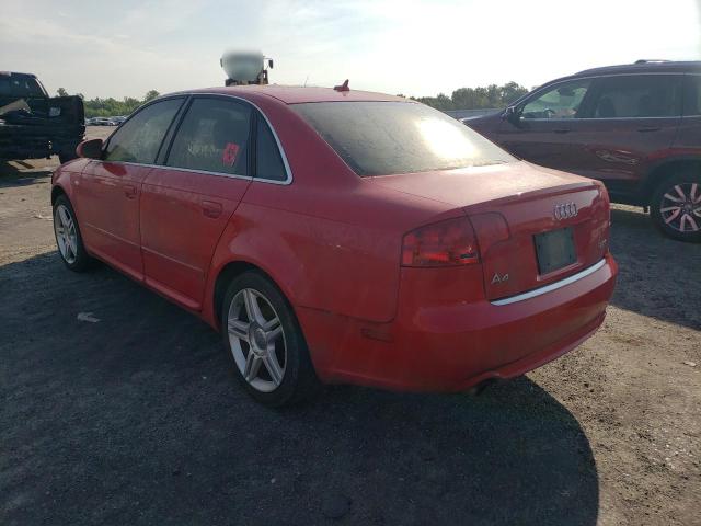 Photo 3 from auction – 2008 AUDI A4 2.0T with VIN WAUAF78E18A089009