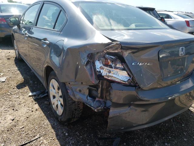 Photo 9 from auction – 2012 HONDA CIVIC LX with VIN 19XFB2F56CE054370