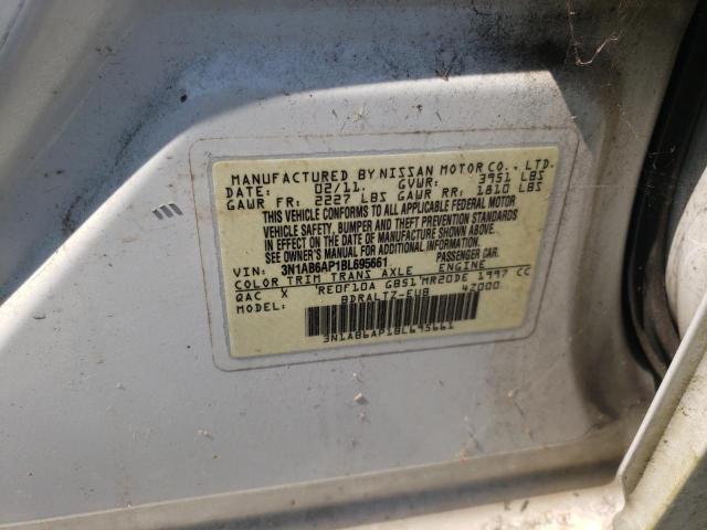 Photo 10 from auction – 2011 NISSAN SENTRA 2.0 with VIN 3N1AB6AP1BL695661