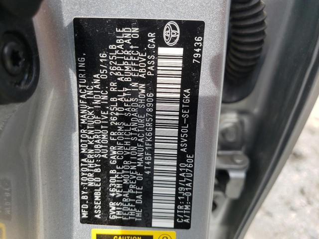 Photo 10 from auction – 2016 TOYOTA CAMRY LE with VIN 4T4BF1FK6GR578906