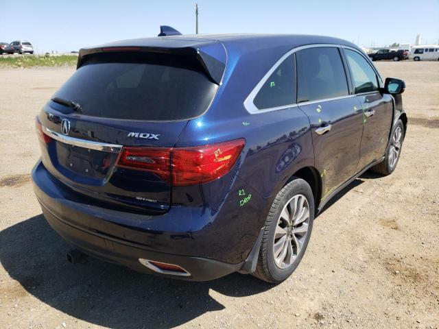 Photo 4 from auction – 2014 ACURA MDX TECHNO with VIN 5FRYD4H6XEB507020