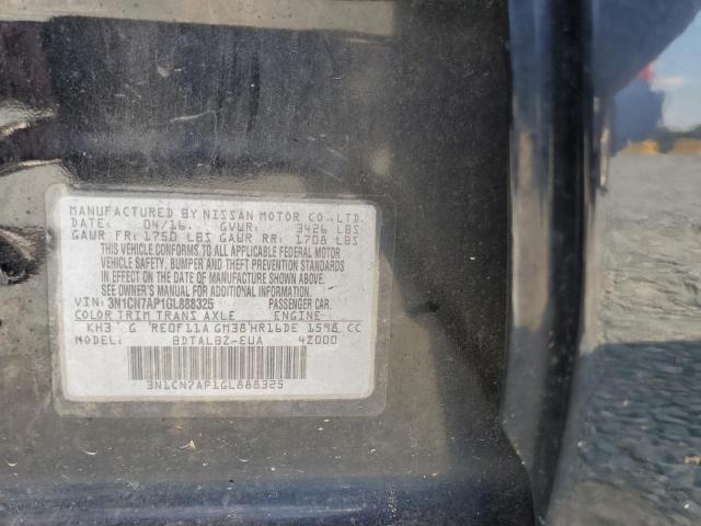 Photo 10 from auction – 2016 NISSAN VERSA S with VIN 3N1CN7AP1GL888325