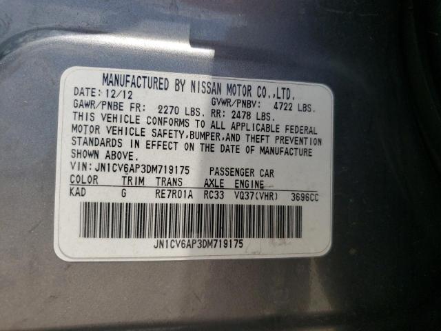 Photo 10 from auction – 2013 INFINITI G37 BASE with VIN JN1CV6AP3DM719175