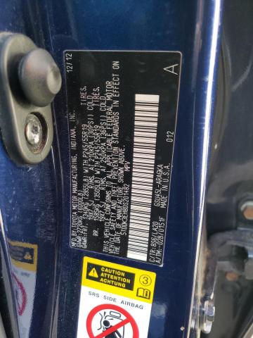 Photo 10 from auction – 2013 TOYOTA HIGHLANDER with VIN 5TDDK3EH8DS201482
