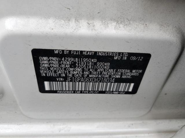 Photo 10 from auction – 2013 SUBARU IMPREZA LI with VIN JF1GPAG6XDH218034