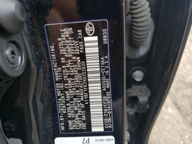 Photo 10 from auction – 2017 TOYOTA CAMRY LE with VIN 4T1BF1FK7HU352630