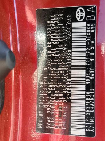 Photo 10 from auction – 2016 TOYOTA COROLLA L with VIN 5YFBURHE5GP511298
