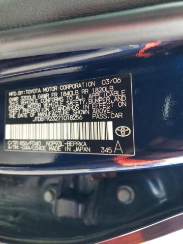 Photo 10 from auction – 2007 TOYOTA YARIS with VIN JTDBT923271018256
