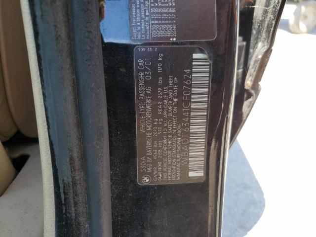 Photo 10 from auction – 2001 BMW 530 I AUTO with VIN WBADT63441CF07624