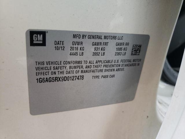 Photo 10 from auction – 2013 CADILLAC ATS with VIN 1G6AG5RX9D0127478