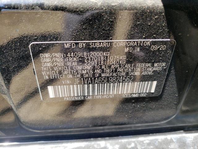 Photo 10 from auction – 2020 SUBARU WRX with VIN JF1VA1A65L9824562