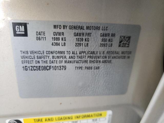 Photo 10 from auction – 2012 CHEVROLET MALIBU with VIN 1G1ZC5E08CF101379