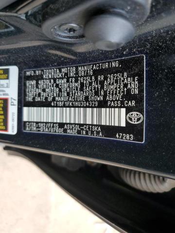 Photo 10 from auction – 2017 TOYOTA CAMRY LE with VIN 4T1BF1FK1HU304329