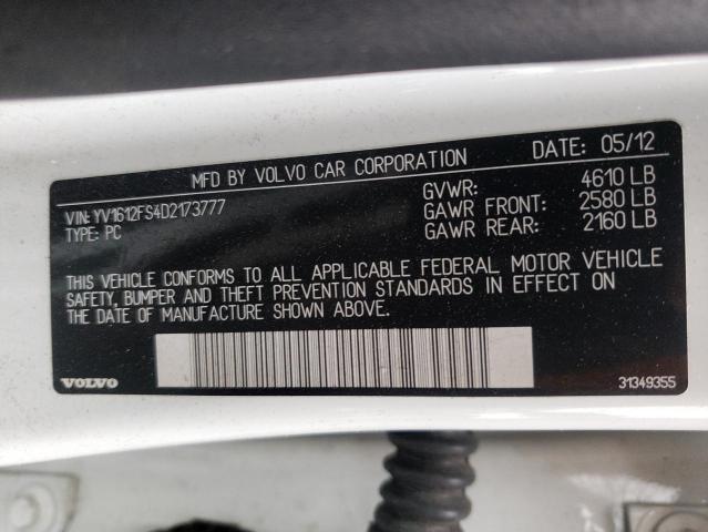Photo 10 from auction – 2013 VOLVO S60 T5 with VIN YV1612FS4D2173777