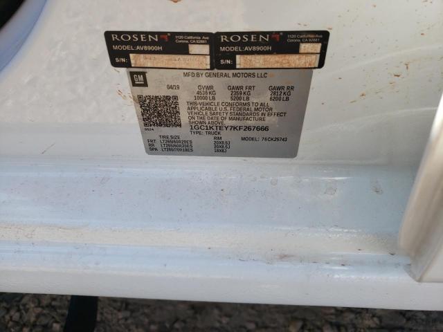 Photo 10 from auction – 2019 CHEVROLET SILVERADO with VIN 1GC1KTEY7KF267666