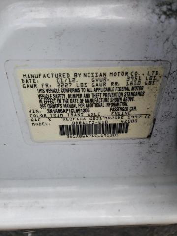 Photo 10 from auction – 2012 NISSAN SENTRA 2.0 with VIN 3N1AB6AP1CL691305