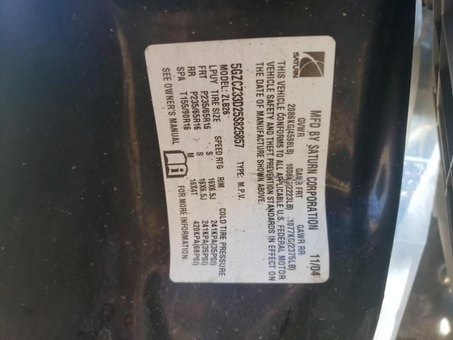 Photo 10 from auction – 2005 SATURN VUE with VIN 5GZCZ33D25S825857