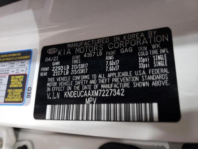Photo 10 from auction – 2021 KIA SELTOS S with VIN KNDEUCAAXM7227342