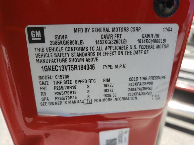 Photo 10 from auction – 2005 GMC YUKON with VIN 1GKEC13V75R184046
