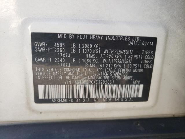 Photo 10 from auction – 2014 SUBARU OUTBACK 2. with VIN 4S4BRCPCXE3282861