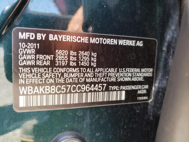 Photo 10 from auction – 2012 BMW 750 LI with VIN WBAKB8C57CC964457