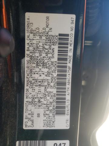 Photo 10 from auction – 2014 TOYOTA TACOMA DOU with VIN 3TMLU4EN3EM135104