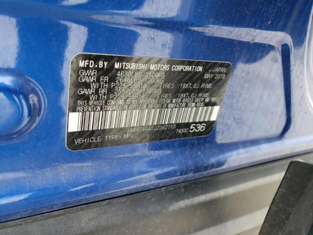 Photo 10 from auction – 2018 MITSUBISHI ECLIPSE CR with VIN JA4AT4AA7JZ062710