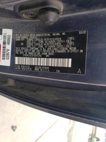 Photo 10 from auction – 2007 TOYOTA SIENNA CE with VIN 5TDZK23C97S047246
