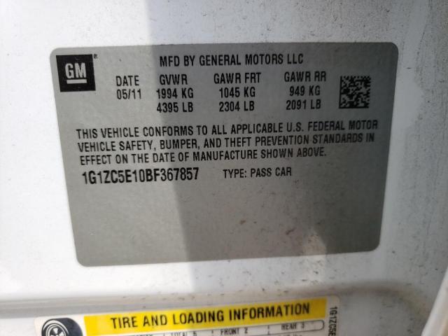 Photo 10 from auction – 2011 CHEVROLET MALIBU 1LT with VIN 1G1ZC5E10BF367857