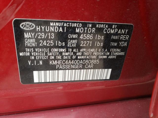 Photo 10 from auction – 2013 HYUNDAI SONATA HYB with VIN KMHEC4A40DA080885