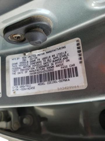 Photo 10 from auction – 2004 TOYOTA COROLLA CE with VIN 1NXBR32E64Z315002