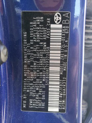 Photo 10 from auction – 2015 TOYOTA COROLLA L with VIN 5YFBURHE7FP272058