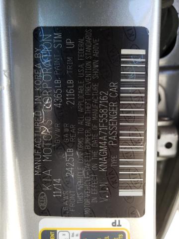 Photo 10 from auction – 2015 KIA OPTIMA LX with VIN KNAGM4A71F5587162